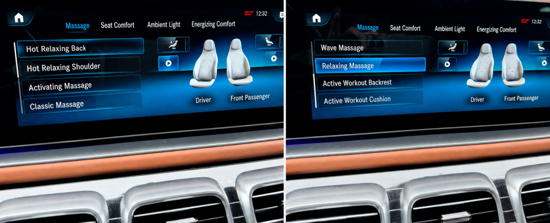 Eight massage modes