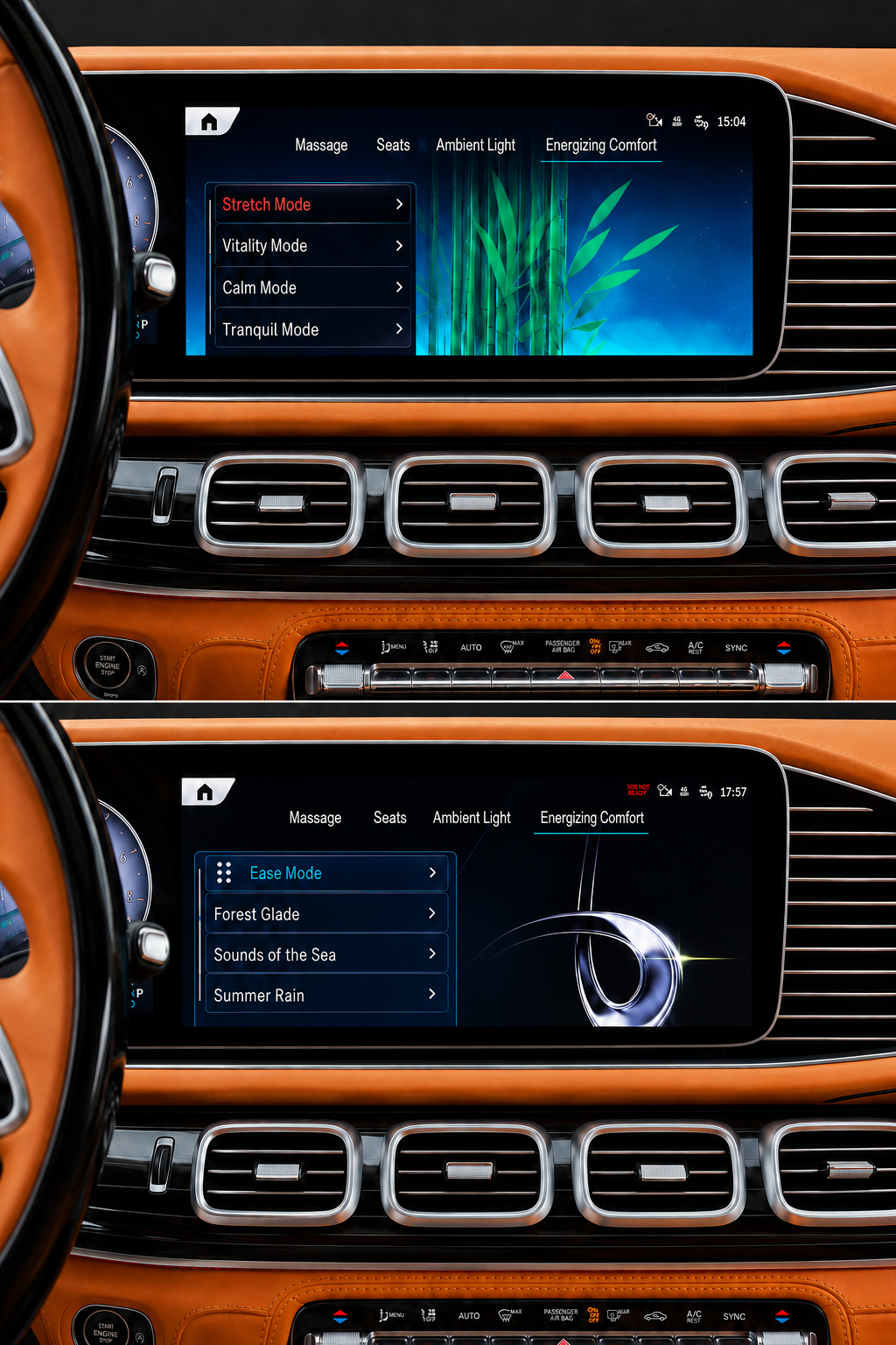 ENERGIZING COMFORT interface
